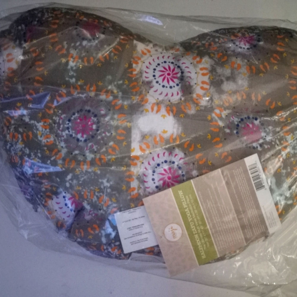 Half Moon Meditation Cushion in Cotton,Yoga ,Pilates. Athletic